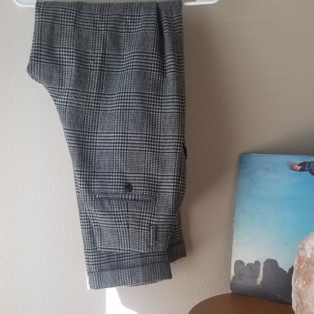 High Waisted Twill Dress Pants